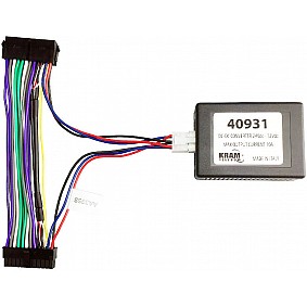 Audio2Car adapterkabel met omvormer van 24V naar 12V 10A voor +30 en +15