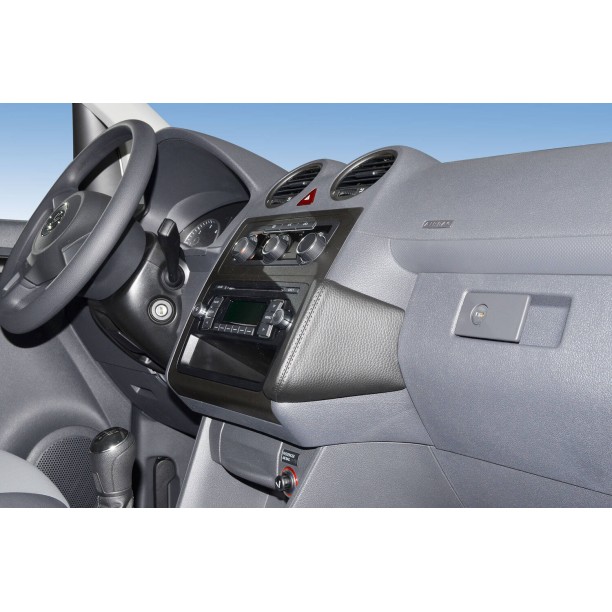 Houder - Kuda Volkswagen Caddy 2004-2019 Kleur: Zwart Met handschoenvak