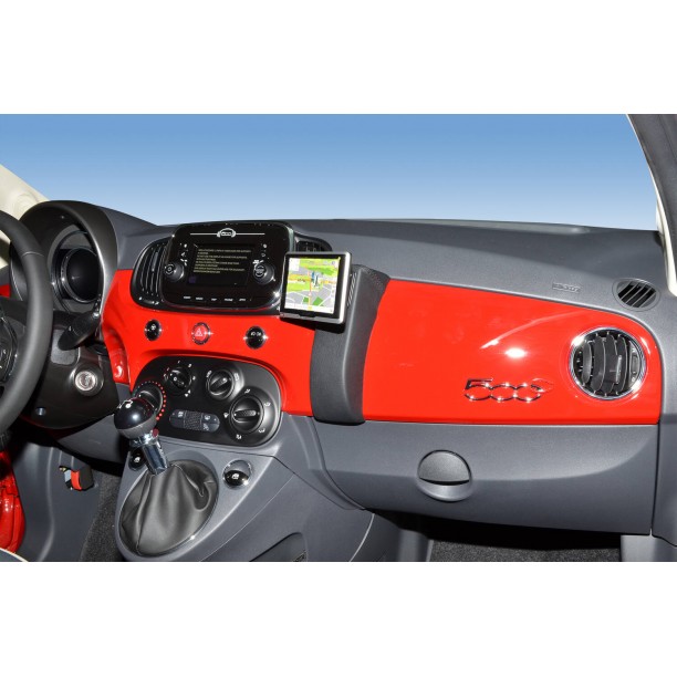 Houder - Kuda Fiat 500 07/2015-2019 Kleur: Zwart