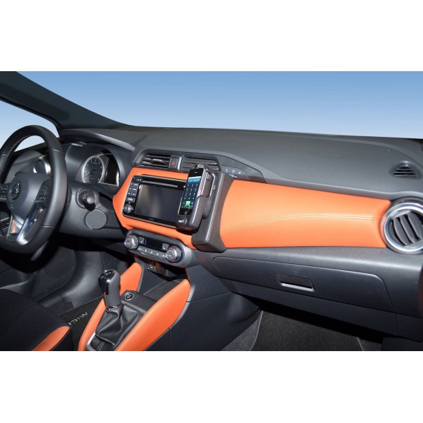 Houder - Kuda Nissan Micra 03/2017-2019 Kleur: Zwart