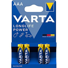 LR03 VARTA LONGLIFE POWER (4x in blister) 4903 mini penlite AAA