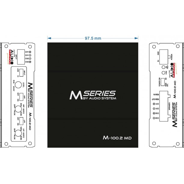 M-SERIES 2-Kanaals MICRO-digitale-versterker M-SERIES 2-Kanaals MICRO-digitale-versterker