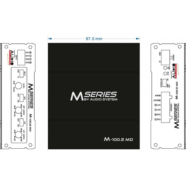 M-SERIES 2-Kanaals MICRO-digitale-versterker