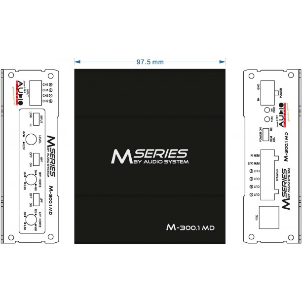 M-SERIES 1-Kanaals MICRO-digitale-versterker M-SERIES 1-Kanaals MICRO-digitale-versterker
