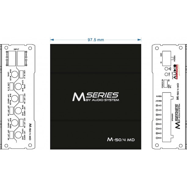 M-SERIES 4-Kanaals MICRO-digitale-versterker