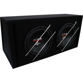 M-Serie EVO HIGH EFFICIENT Subwoofer 2x30 liter box met  BR10-2 + 2x M10 EVO 2x400/300 watt