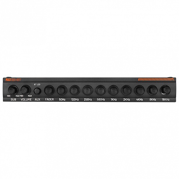 GAS MAX ½DIN 9-band EQ with Bluetooth, 6V Pre-Outs