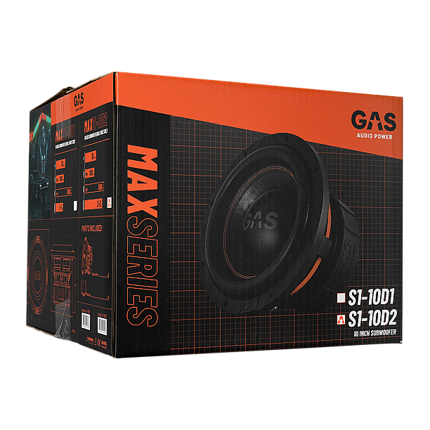 GAS MAX Level 1 Subwoofer 10
