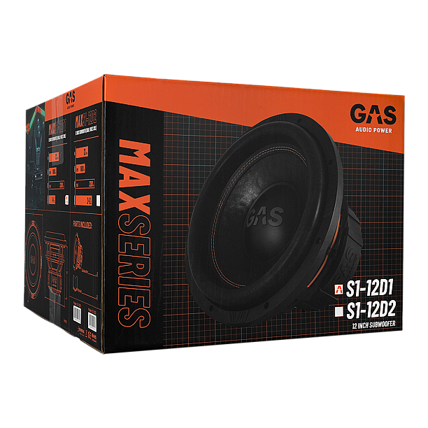 GAS MAX Level 1 Subwoofer 12