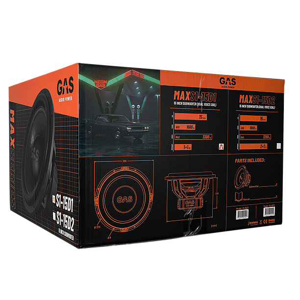 GAS MAX Level 1 Subwoofer 15