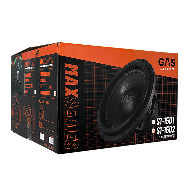 GAS MAX Level 1 Subwoofer 15