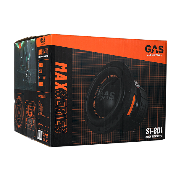 GAS MAX Level 1 Subwoofer 8