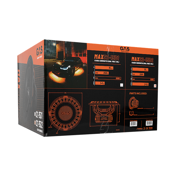 GAS MAX Level 2 Subwoofer 15 GAS MAX Level 2 Subwoofer 15
