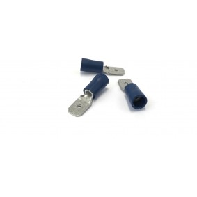 Kabelverbinder geïsoleerd Male blauw 6.3 mm / 1.5 - 2.5 mm² / A: 6mm - B: 0.8mm (100 stuks)