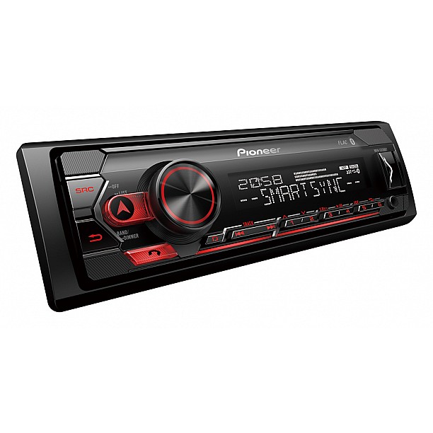 Pioneer MVH-320 1DIN USB/BT/+ rood