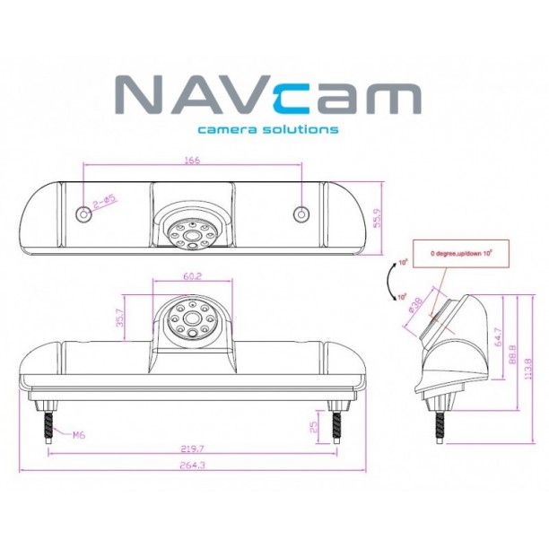 Camera Specifiek Sony CCD camera system Fiat Ducato/Citroen Jumper/Peugeot Boxer 2015-2024  NTSC