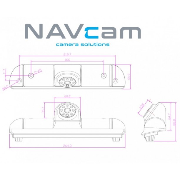 Camera Specifiek Sony CCD camera system Fiat Ducato/Citroen Jumper/Peugeot Boxer 2006-2014  NTSC