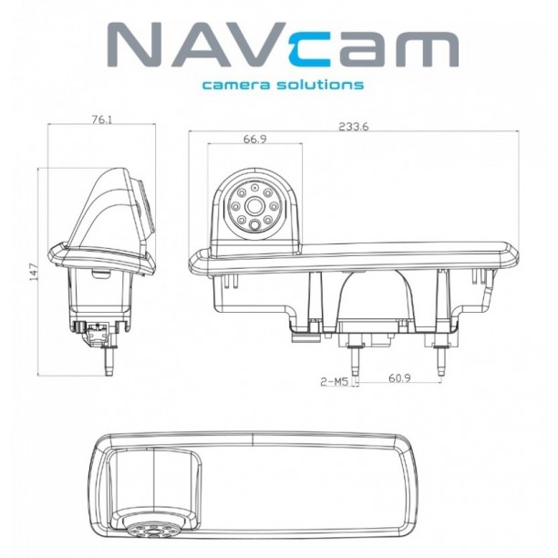 Camera Specifiek Sony CCD Renault Trafic/Opel Vivaro/Fiat Talento 2014> NTSC