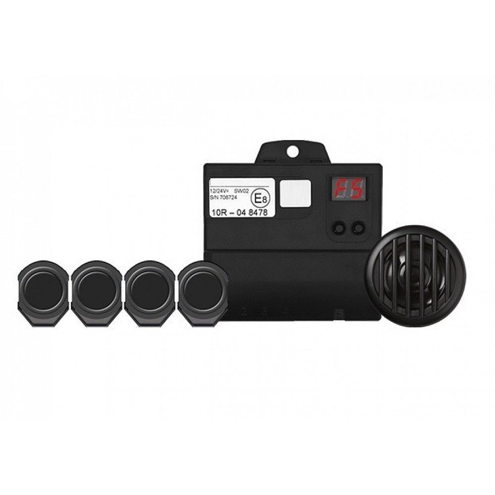 parkeerhulp pdc retrofit kit, 4 sensoren universeel achteruit alarm met