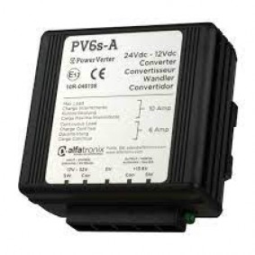 Omvormer PV6s-A 24V -> 12V Continue 6A / Periodiek 10A Dual Output non-isolated