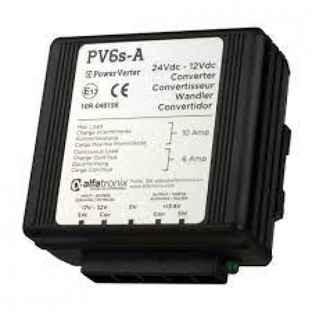 Omvormer PV6s-A 24V -> 12V Continue 6A / Periodiek 10A Dual Output non-isolated