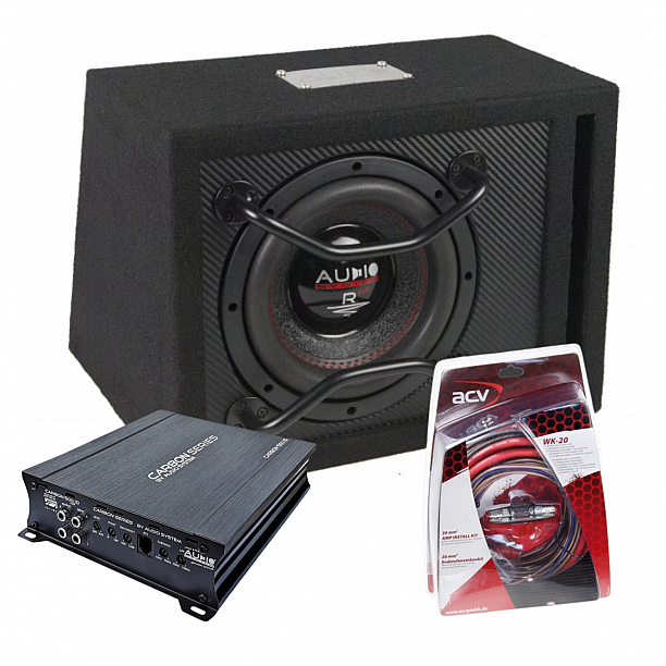 AUDIO SYSTEM Subwoofer set R08 EVO BR + CARBON-500.1D + WK-20