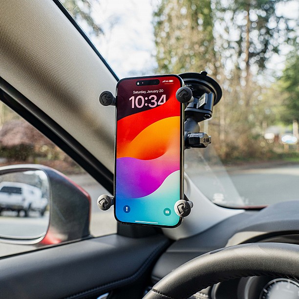 RAM® X-Grip® middelgroot telefoonhouder met RAM® Twist-Lock™ Zuignap
