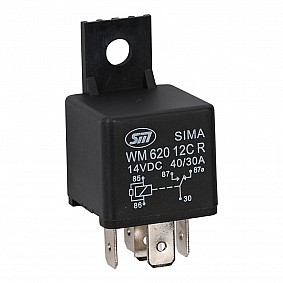 Miniatuur relais met isolatiebeugel 1A bedrading standaard coll met weerstand 12V, 40/30A