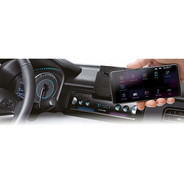 Pioneer SPH-10BT 1 DIN radio met Bluetooth, USB en Spotify