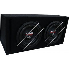 X--ion-Serie LONG STROKE Boom Box Subwoofer 2x 30 liter open box met 2x X10, 2x 1000/600 Watt