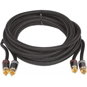 AUDIO-SYSTEEM HIGH-END cinch-kabel. 2500mm OFC cinch-kabel met SNAKE-SKIN