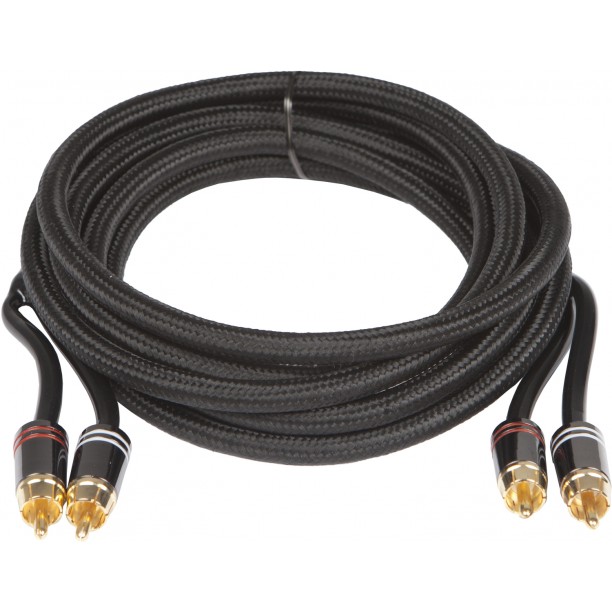 AUDIO-SYSTEEM HIGH-END cinch-kabel. 2500mm OFC cinch-kabel met SNAKE-SKIN