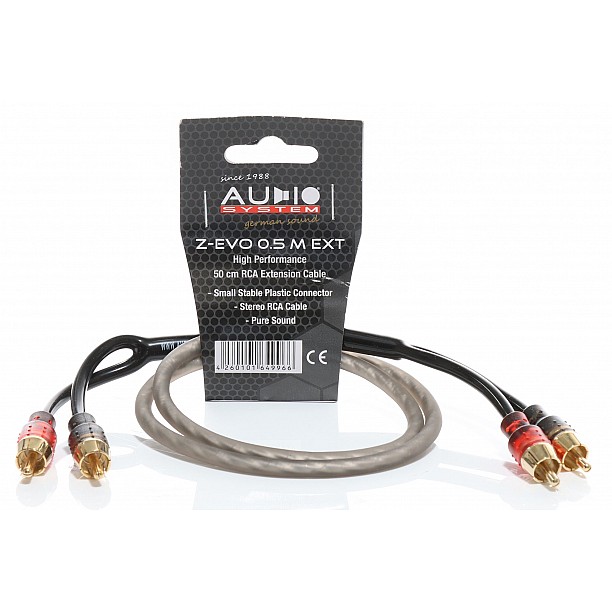AUDIO SYSTEM HIGH-PERFORMANCE RCA-KABEL 500mm OFC cinch-kabelverlenging