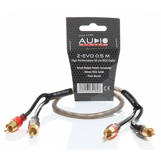 AUDIO SYSTEM HIGH-PERFORMANCE RCA-KABEL 500mm OFC cinch-kabel