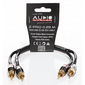 AUDIO SYSTEM HIGH-PERFORMANCE RCA-KABEL 250mm OFC cinch-kabel