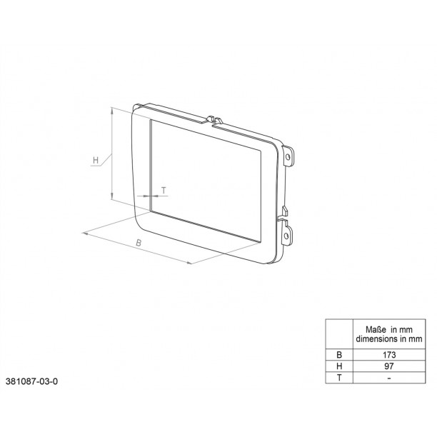 2-DIN Paneel Diverse modellen Chevrolet - Hummer H2 Kleur: Zwart (METRA)