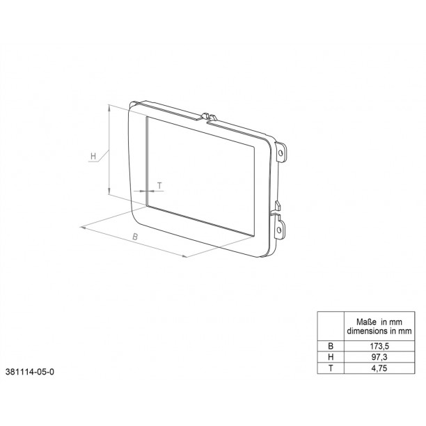 2-DIN Paneel Ford F-150 2009-2014 Kleur: Zwart (METRA)