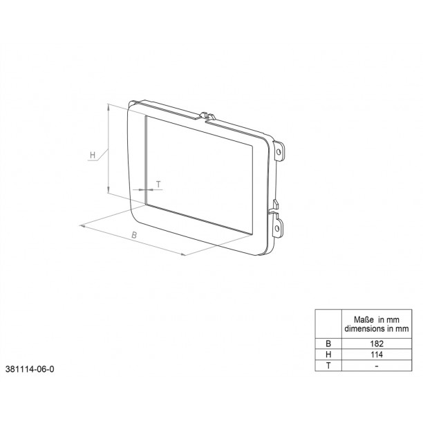 2-DIN Paneel Ford Fiesta/ Fusion 2001-2005 - Kleur: zwart