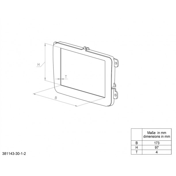 2-DIN Paneel HyundaI I30 met handmatige klimaatcontrol 2008-2012 Kleur: Zwart