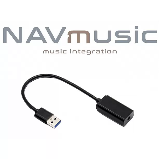 AUX to USB audio interface with 3.5mm jack connector AUX to USB audio interface with 3.5mm jack connector