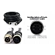 Camera extension cable 15 meter with 4-pins connector (4-p male to 4-p female)