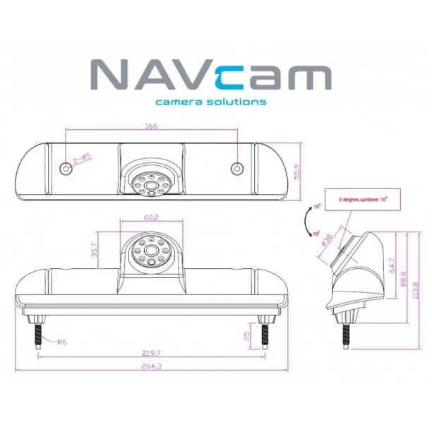 Camera Specifiek Sony CCD camera system Fiat Ducato/Citroen Jumper/Peugeot Boxer 2015-2024  NTSC