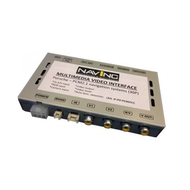 Multimedia 2x VIDEO interface + CAM input + Vid mute functie Porsche PCM2.1 navi 30-pins flat cable Multimedia 2x VIDEO interface + CAM input + Vid mute functie Porsche PCM2.1 navi 30-pins flat cable