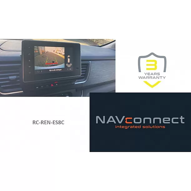 Rear camera set incl. coding dongle - Renault Easy Link 8 inch P&P