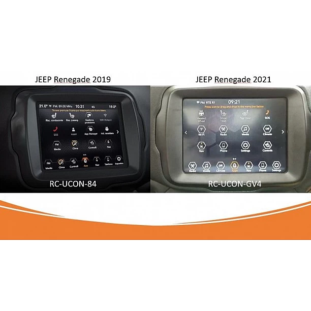 Rear & Front camera interface FCA Uconnect 7