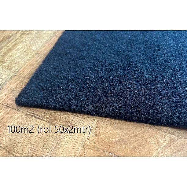 Bekledingsstof 50mtr x 200cm zwart (100m2) stretch