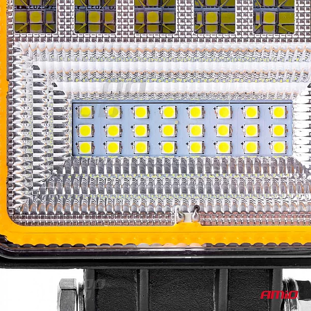 Werklamp AWL12 42 LED FLootlight & Spotlight 9-36V, afm.: 110x110mmm Angel Eyes
