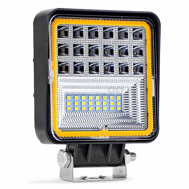 Werklamp AWL12 42 LED FLootlight & Spotlight 9-36V, afm.: 110x110mmm Angel Eyes