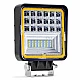 Werklamp AWL12 42 LED FLootlight & Spotlight 9-36V, afm.: 110x110mmm Angel Eyes