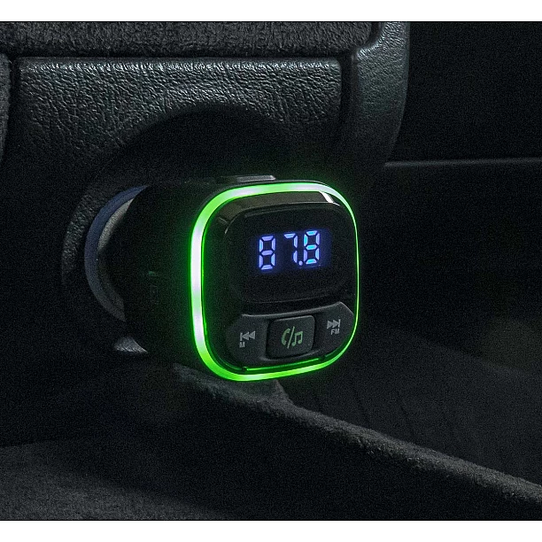 FM Transmitter 1×USB-A 2×USB-C 12V 24V